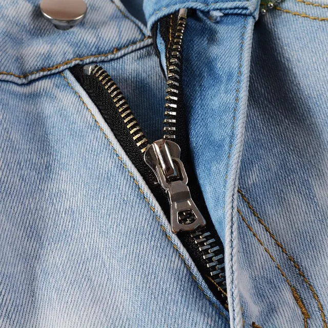 Amiri Blue Distressed Skinny Fit Jeans 9