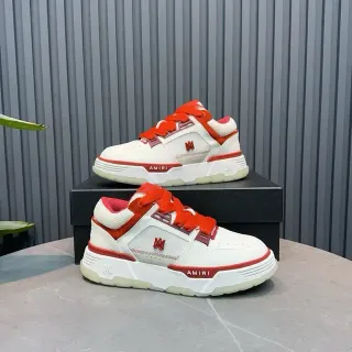 Amiri MA Court White and Red Lifestyle Sneakers