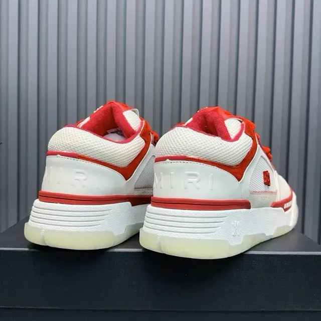 Amiri MA Court White and Red Lifestyle Sneakers 5