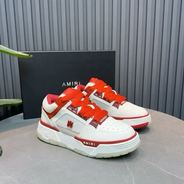 Amiri MA Court White and Red Lifestyle Sneakers 9