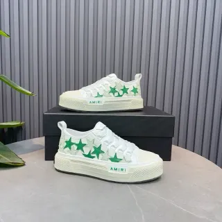Amiri MA Court White Green Star Lifestyle Sneakers