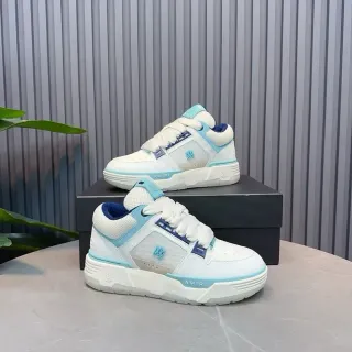 Amiri MA Court White Light Blue Navy Lifestyle Sneakers