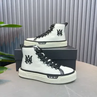Amiri Skel Top High White Black Lifestyle Sneakers
