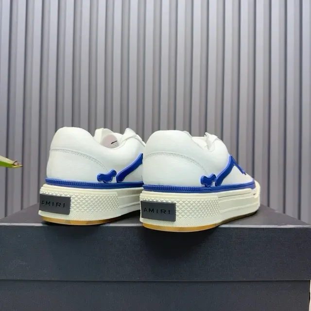 Amiri Skel Top Low Blancs et bleus sneakers lifestyle 9