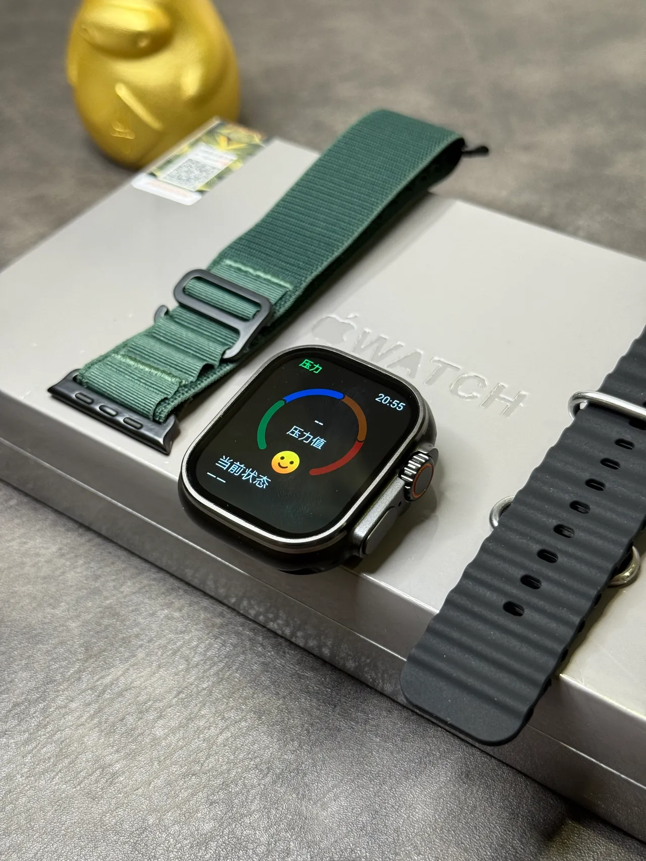 Apple Watch Ultra Dark Green Woven Strap Sports Watch 12
