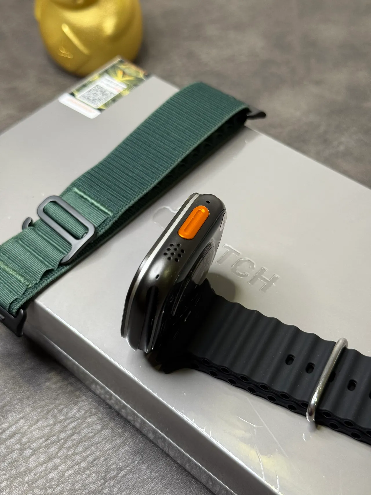 Apple Watch Ultra Dark Green Woven Strap Sports Watch 15