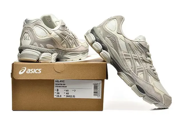 ASICS بيج وجري لايريد سنثيتك كيج مش أبير تشانكي سنيكرز 6