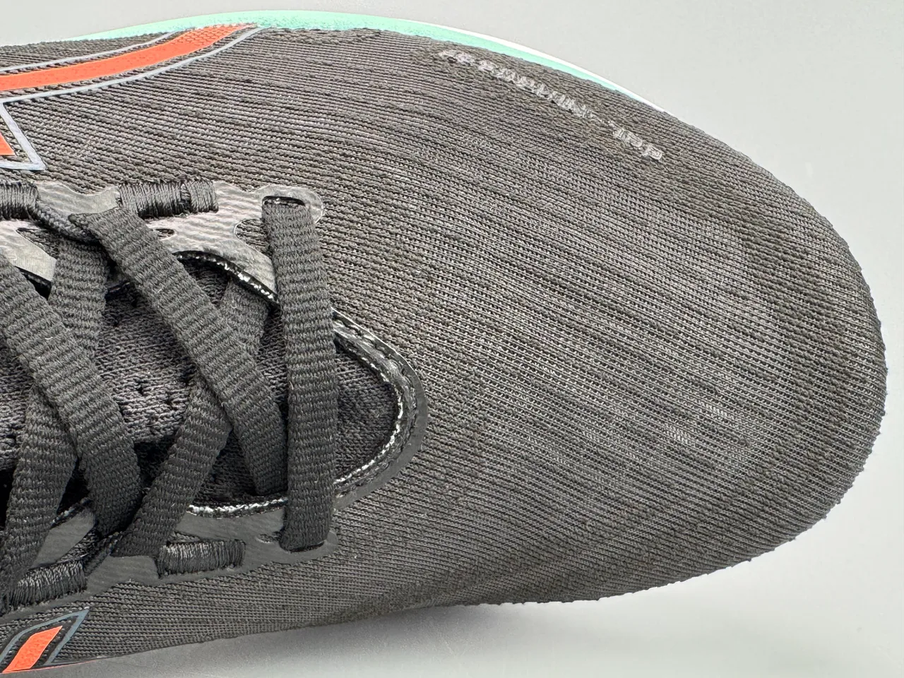 ASICS Black Orange Engineered Mesh Upper Tiger Stripe Logo Running Shoes 4