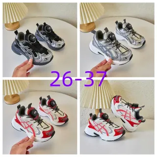 ASICS Gel-Kayano أسود فضي قاعدة منصة شبكة وصناعية تغطية بناء حذاء رياضي سميك