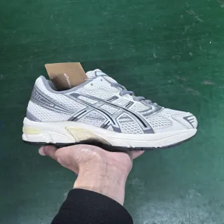 ASICS Gel-Kayano Off-White and Silver Running Shoes