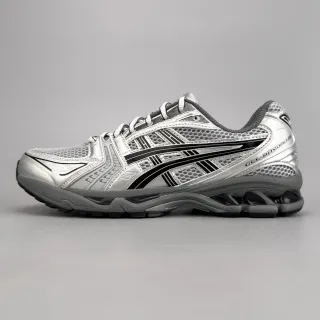 ASICS Gel-Kayano Silver Black Gray Running Shoes