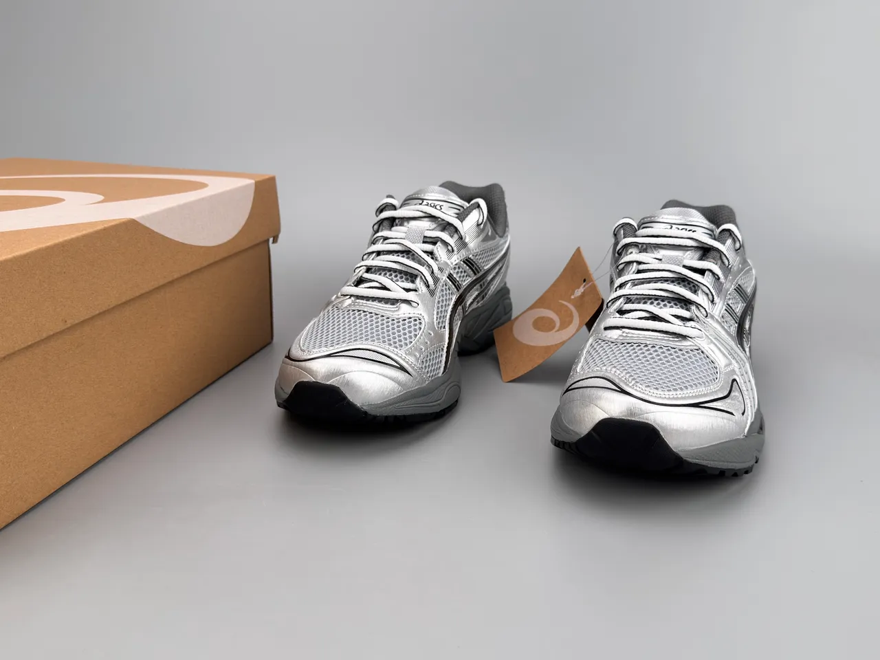 ASICS Gel-Kayano Silver Black Gray Running Shoes 3