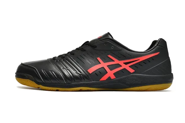 ASICS Red Orange Low-Top Synthetic Leather Upper Sneakers 13