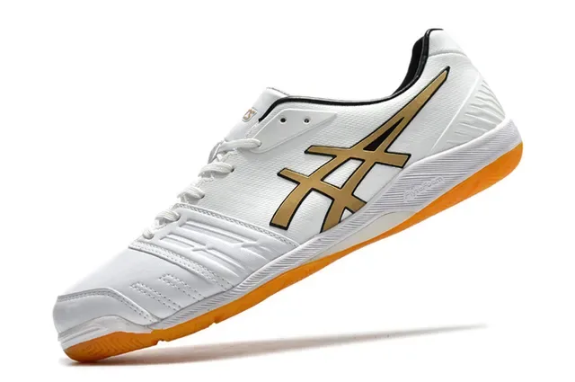 ASICS Red Orange Low-Top Synthetic Leather Upper Sneakers 21