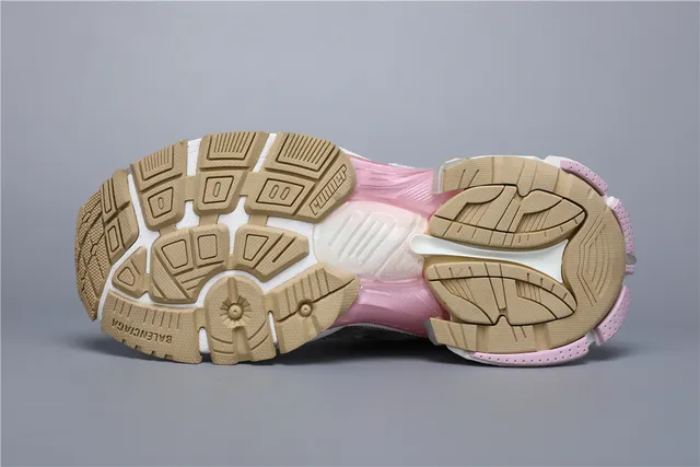 ASICS Chaussures Chunky Blancs et Roses avec Construction de Semelle Intermédiaire en Maille et Couche Synthétique 6