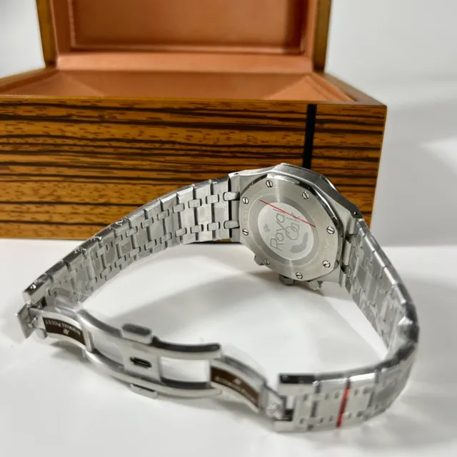 Audemars Piguet Royal Oak Offshore Chronograph Silver Checkered Dial Mechanical Watch 3