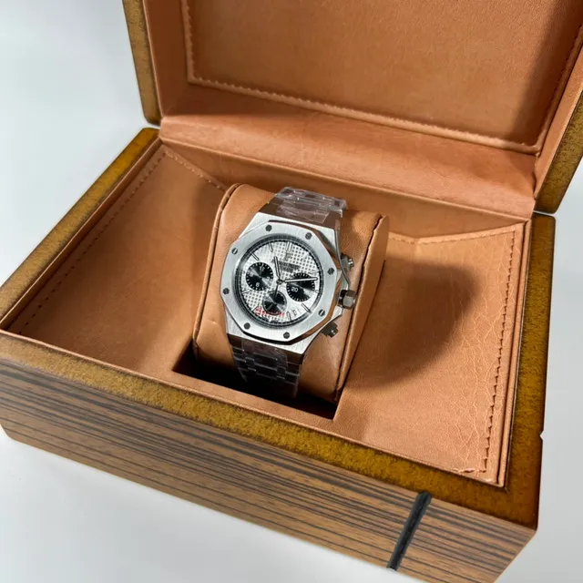 Audemars Piguet Royal Oak Offshore Chronograph Silver Checkered Dial Mechanical Watch 5
