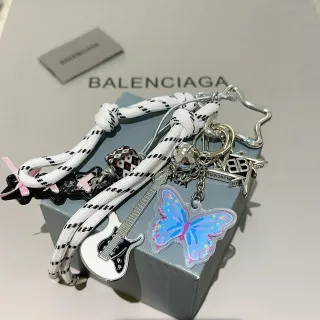Balenciaga Multi-Charm Llaveros de cuerda Conjunto Joyería