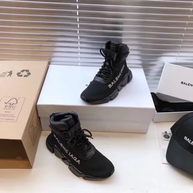 Balenciaga Runner Tênis Pretos Chunky De Cano Alto 2