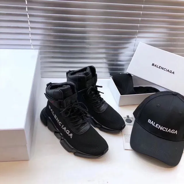 Balenciaga Runner Tênis Pretos Chunky De Cano Alto 5