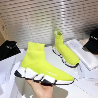 Balenciaga Speed Trainer أصفر نيون أحذية أسلوب حياة