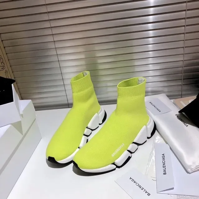Balenciaga Speed Trainer Tênis Lifestyle Amarelo Neón 3