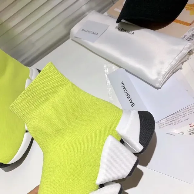 Balenciaga Speed Trainer Tênis Lifestyle Amarelo Neón 5