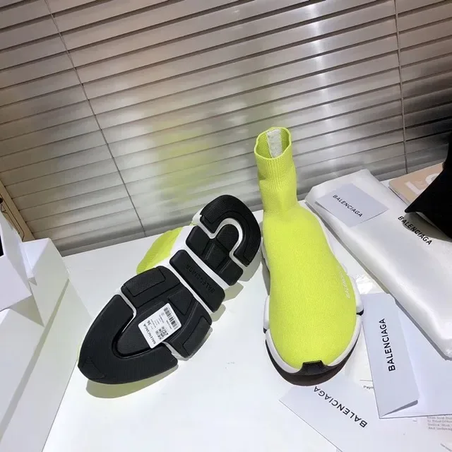 Balenciaga Speed Trainer Tênis Lifestyle Amarelo Neón 9