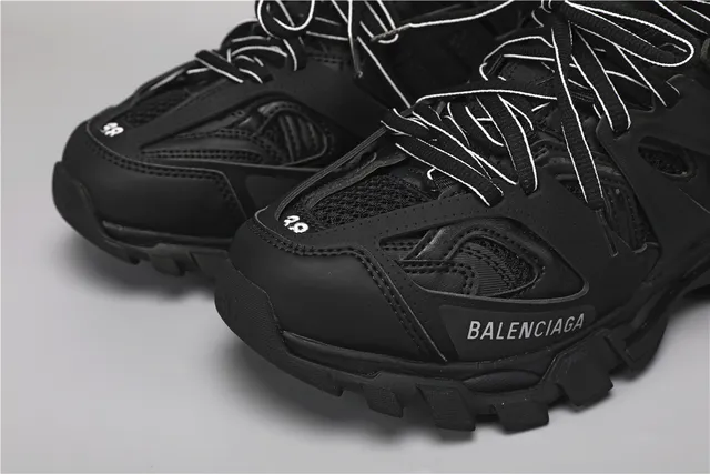 Balenciaga Track Sneaker Chaussures noires à semelle épaisse 4