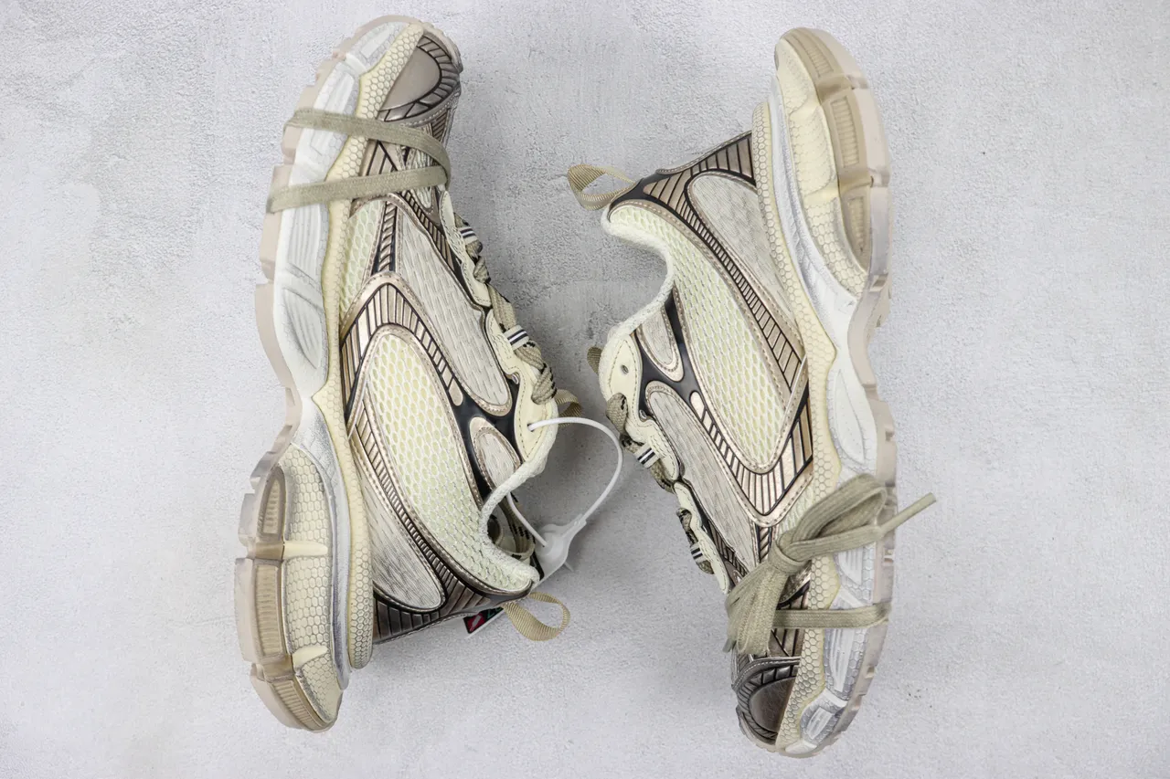 Balenciaga Track Trainer Beige Silver Chunky Sneakers 2