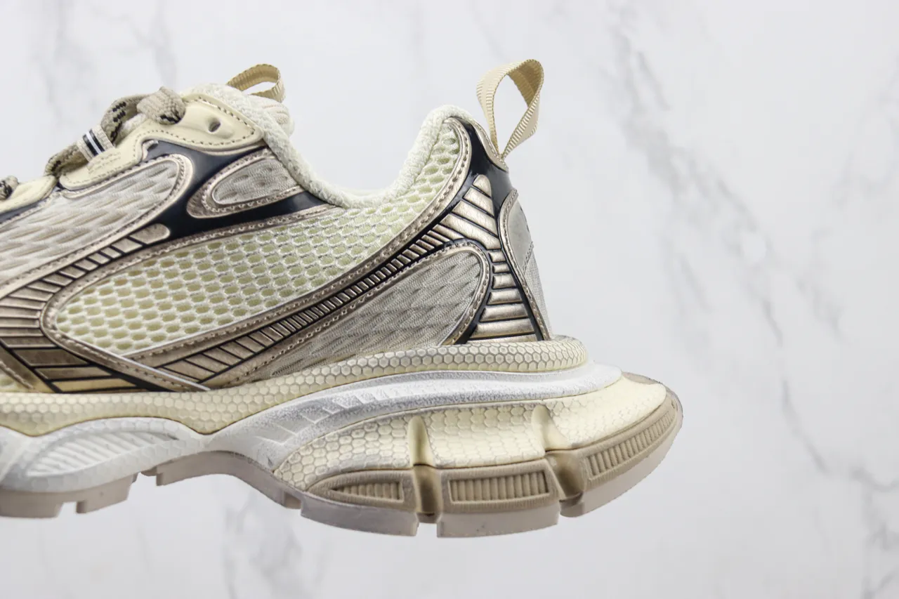 Balenciaga Track Trainer Beige Silver Chunky Sneakers 7