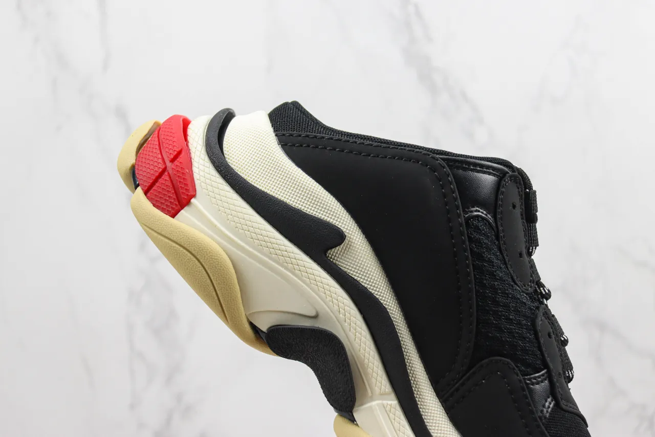 Balenciaga Track Trainer Noir Crème Rouge baskets chunky 5