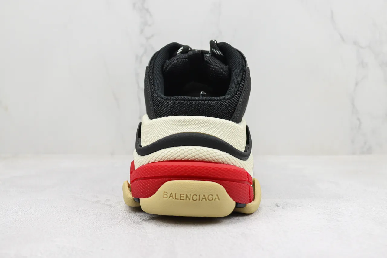 Balenciaga Track Trainer Noir Crème Rouge baskets chunky 9