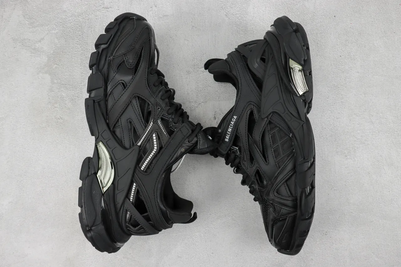 Balenciaga Track Trainer Black Monochrome Chunky Sneakers 2