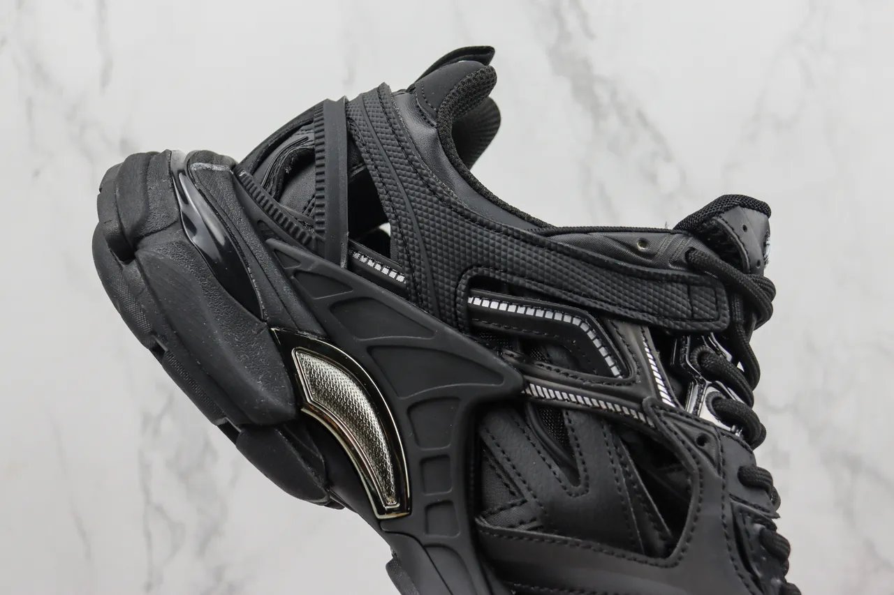 Balenciaga Track Trainer Black Monochrome Chunky Sneakers 5