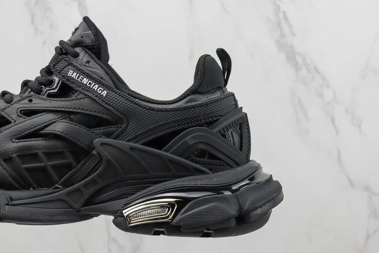 Balenciaga Track Trainer Black Monochrome Chunky Sneakers 7