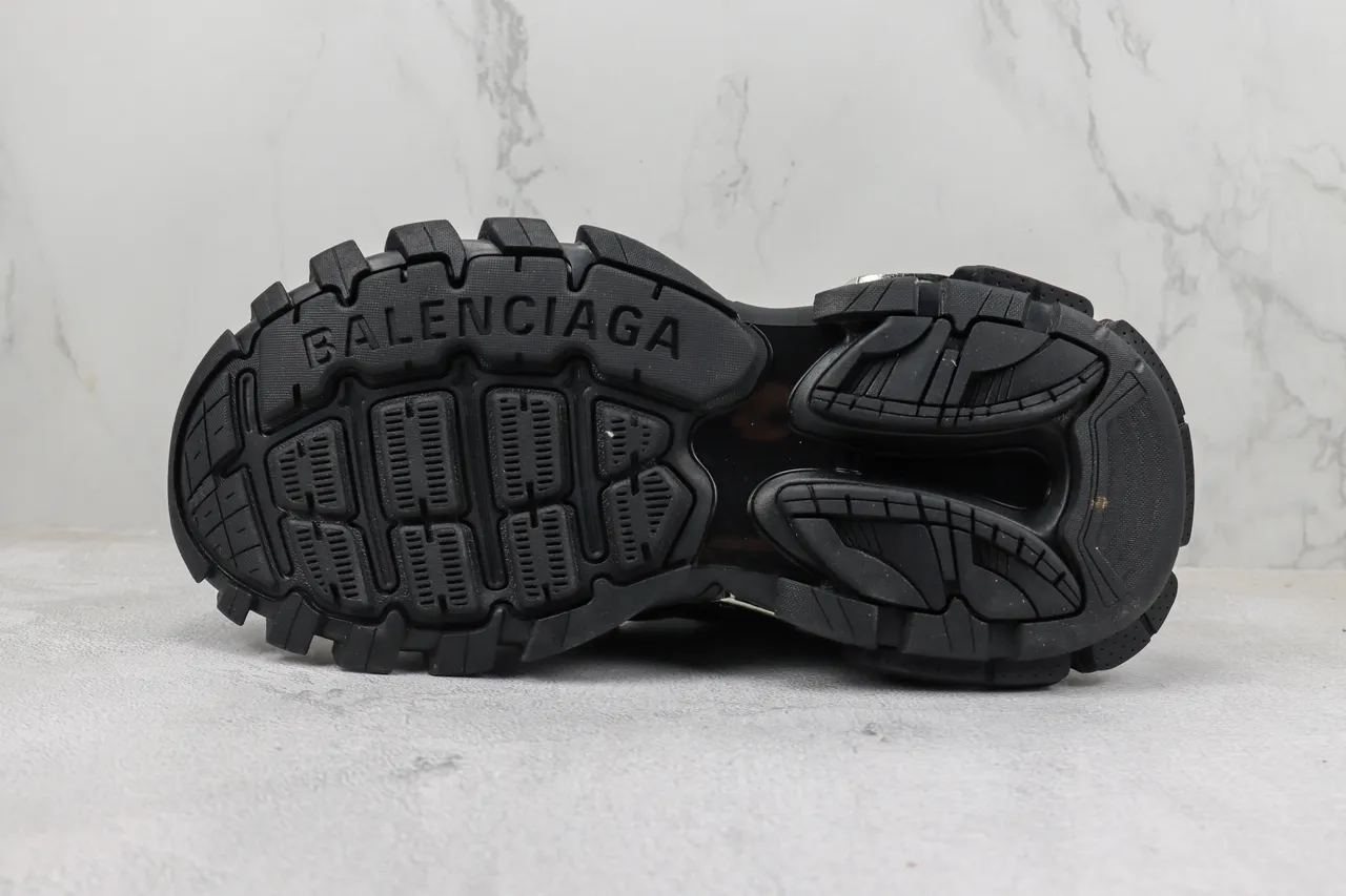 Balenciaga Track Trainer Black Monochrome Chunky Sneakers 8