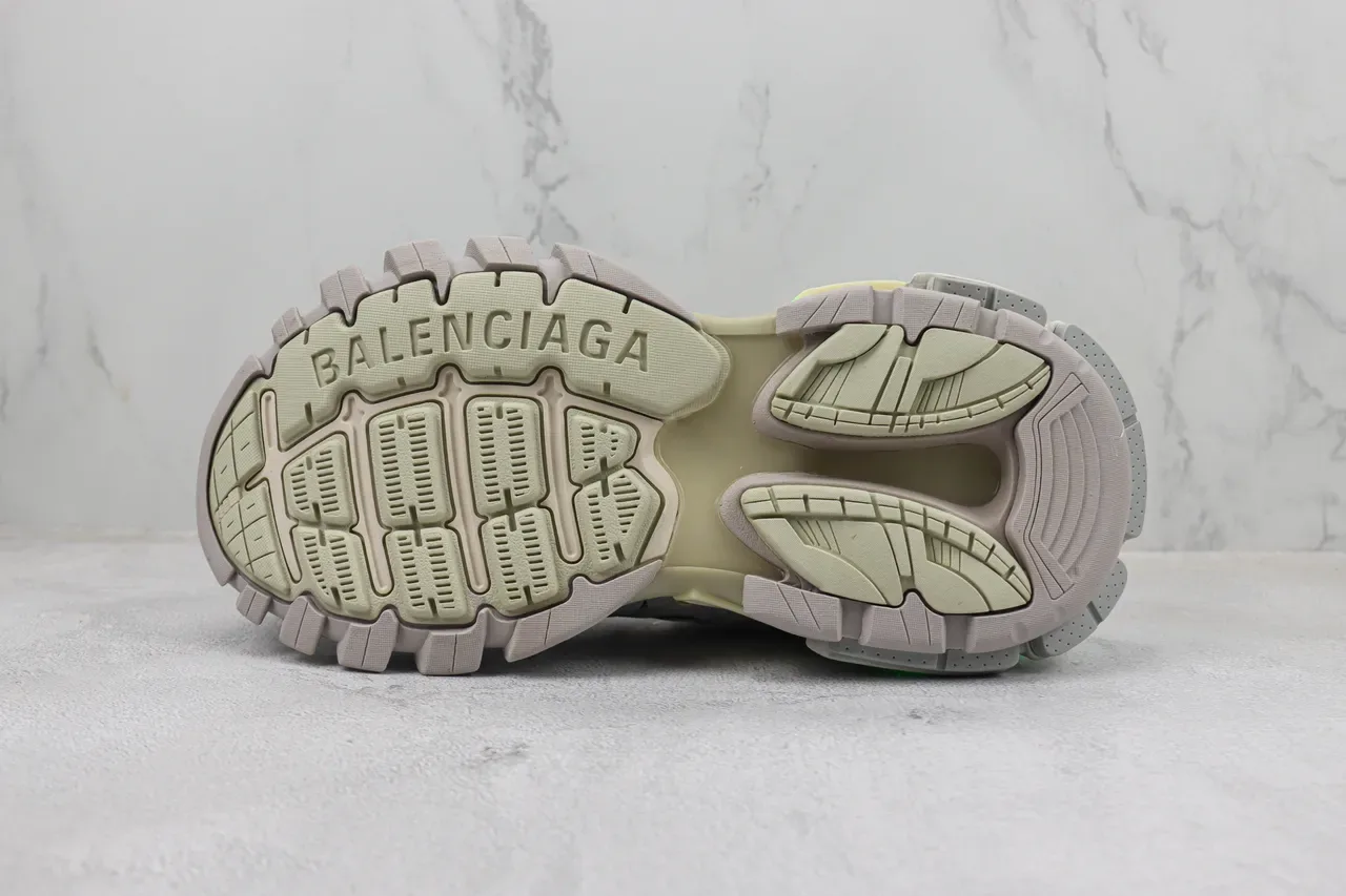 Balenciaga Track Trainer Gris et Crème Chaussures Chunky 8