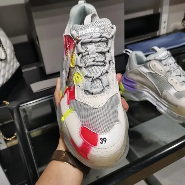 Balenciaga Triple S Multicolor Chunky Sneakers 3