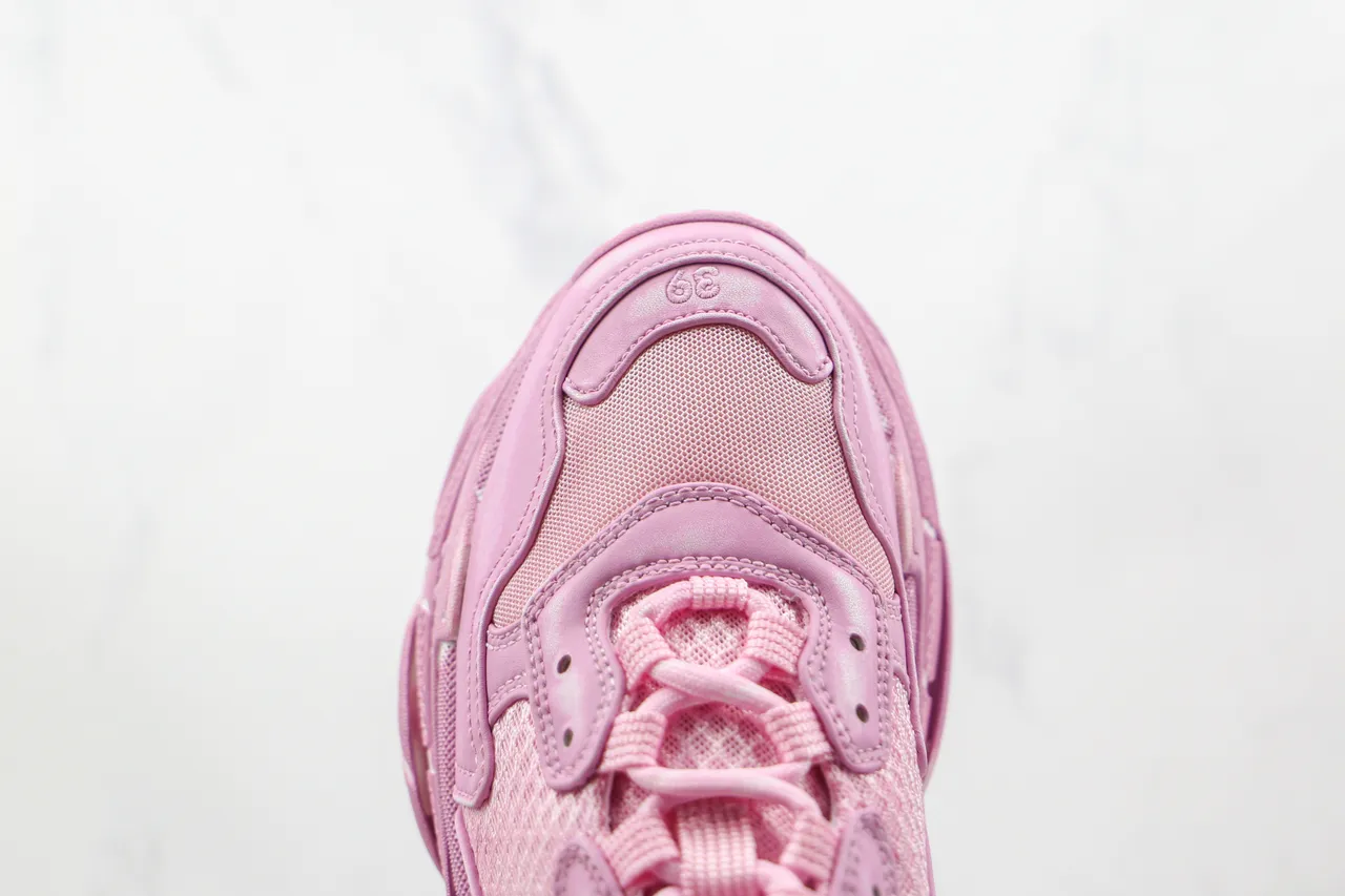 Balenciaga Triple S Pink Chunky Sneakers 5