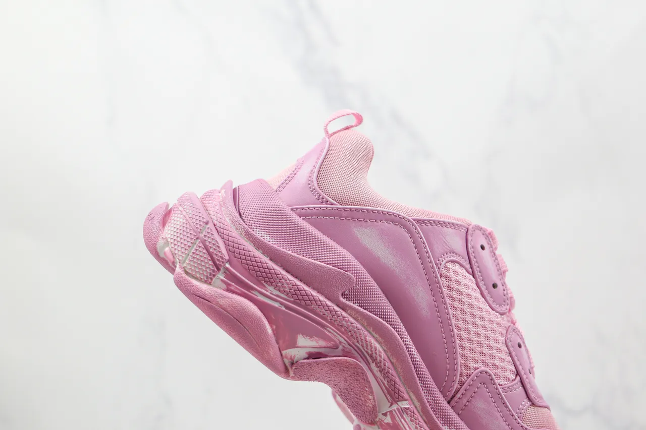 Balenciaga Triple S Pink Chunky Sneakers 6
