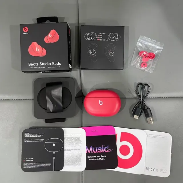 Beats Studio Buds Black Red White TWS Earbuds 2