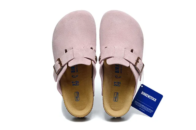 Birkenstock Arizona Sabot en daim rose poussiéreux 2
