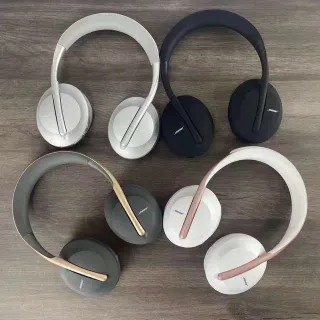 Bose Gray Gold Slim Oval Earcups Curved Metal-Accented Yoke Over-ear Headphones