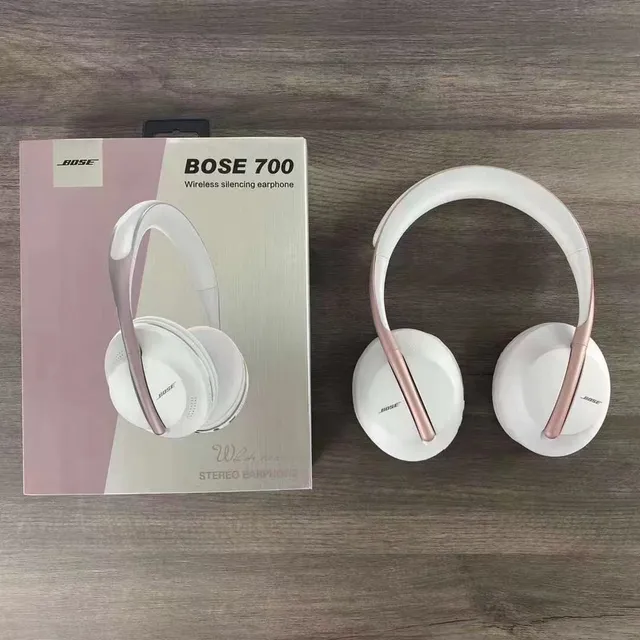 Bose Gray Gold Slim Oval Earcups Curved Metal-Accented Yoke Over-ear Headphones 3