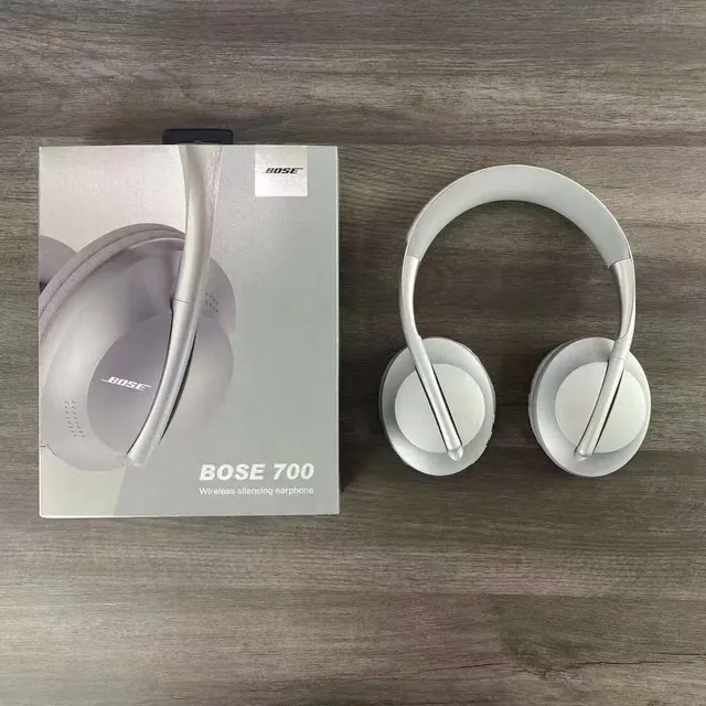 Bose Gray Gold Slim Oval Earcups Curved Metal-Accented Yoke Over-ear Headphones 5