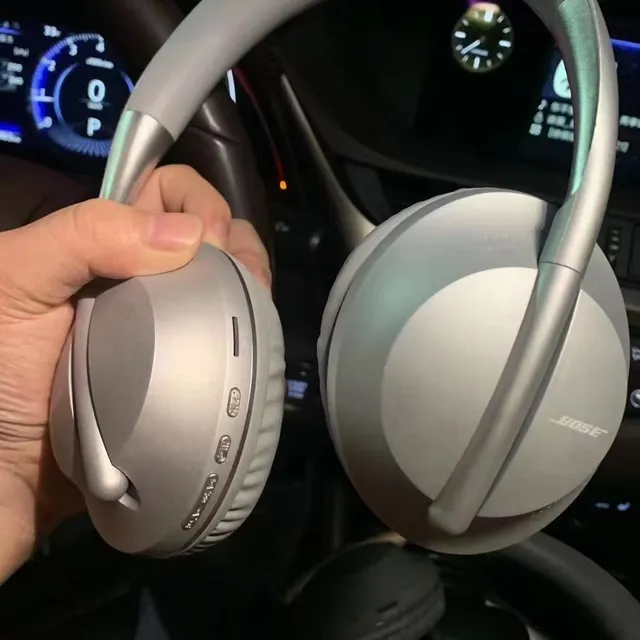 Bose Gray Gold Slim Oval Earcups Curved Metal-Accented Yoke Over-ear Headphones 13