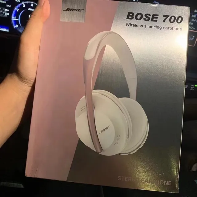 Bose Gray Gold Slim Oval Earcups Curved Metal-Accented Yoke Over-ear Headphones 17