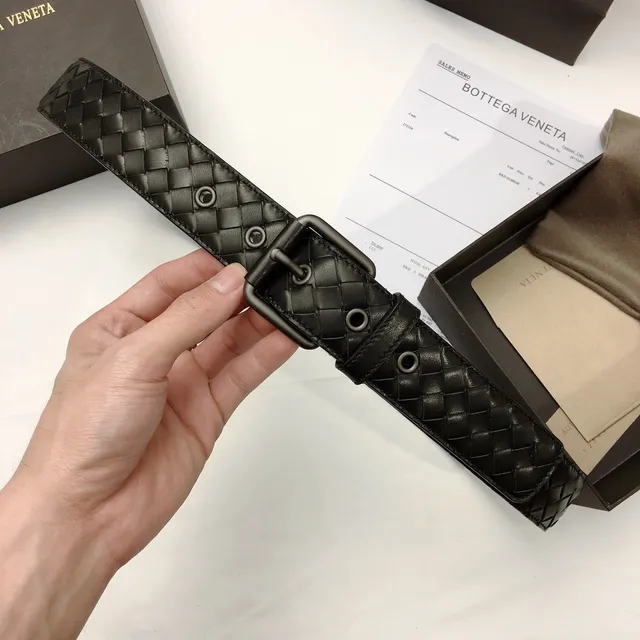 Bottega Veneta Intrecciato Woven Leather Belt 5