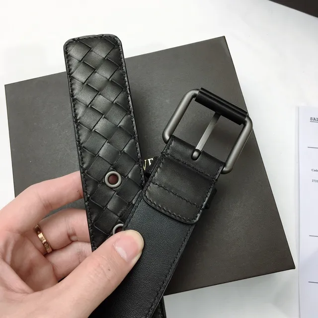 Bottega Veneta Intrecciato Woven Leather Belt 7